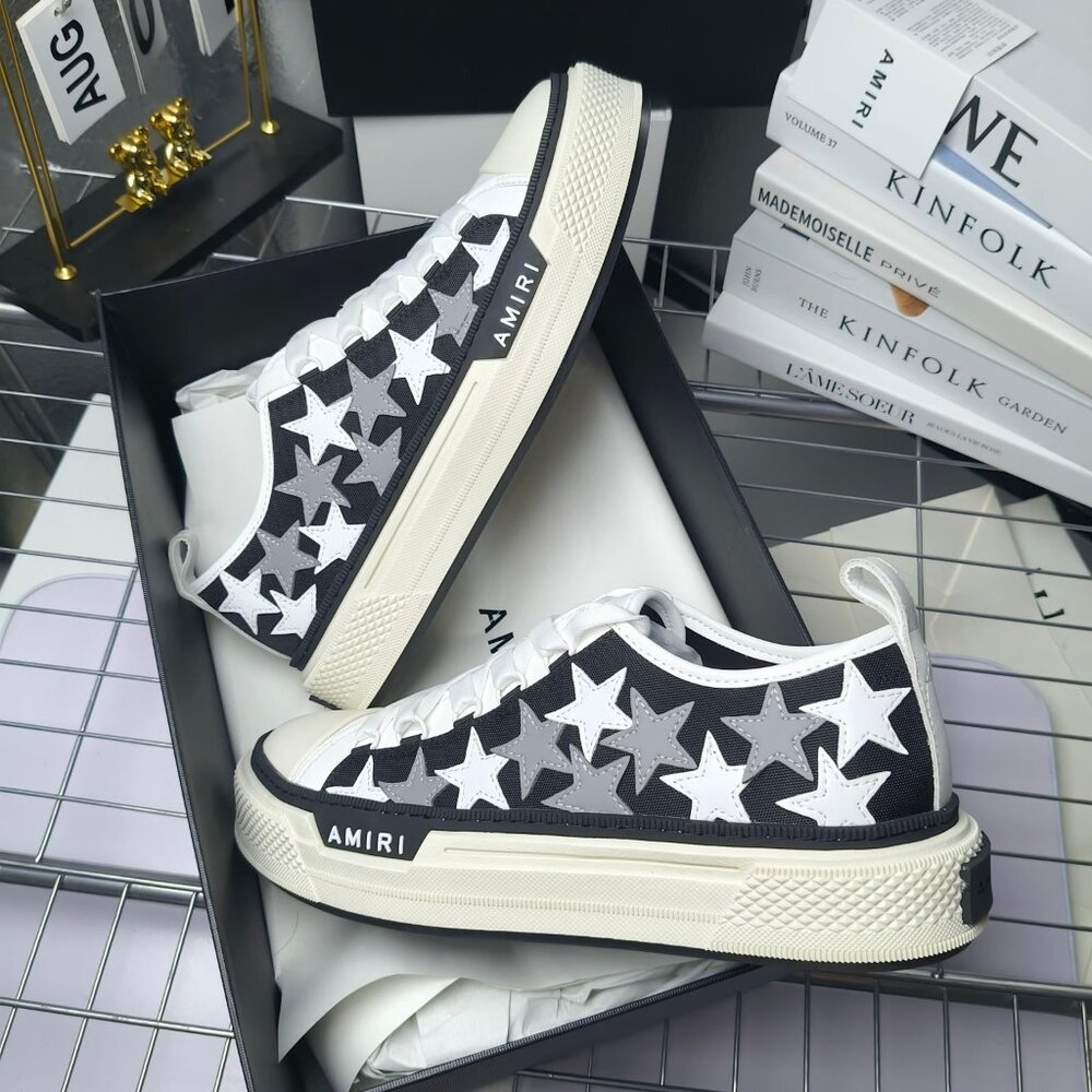 AMIRI Classic black and white canvas shoes